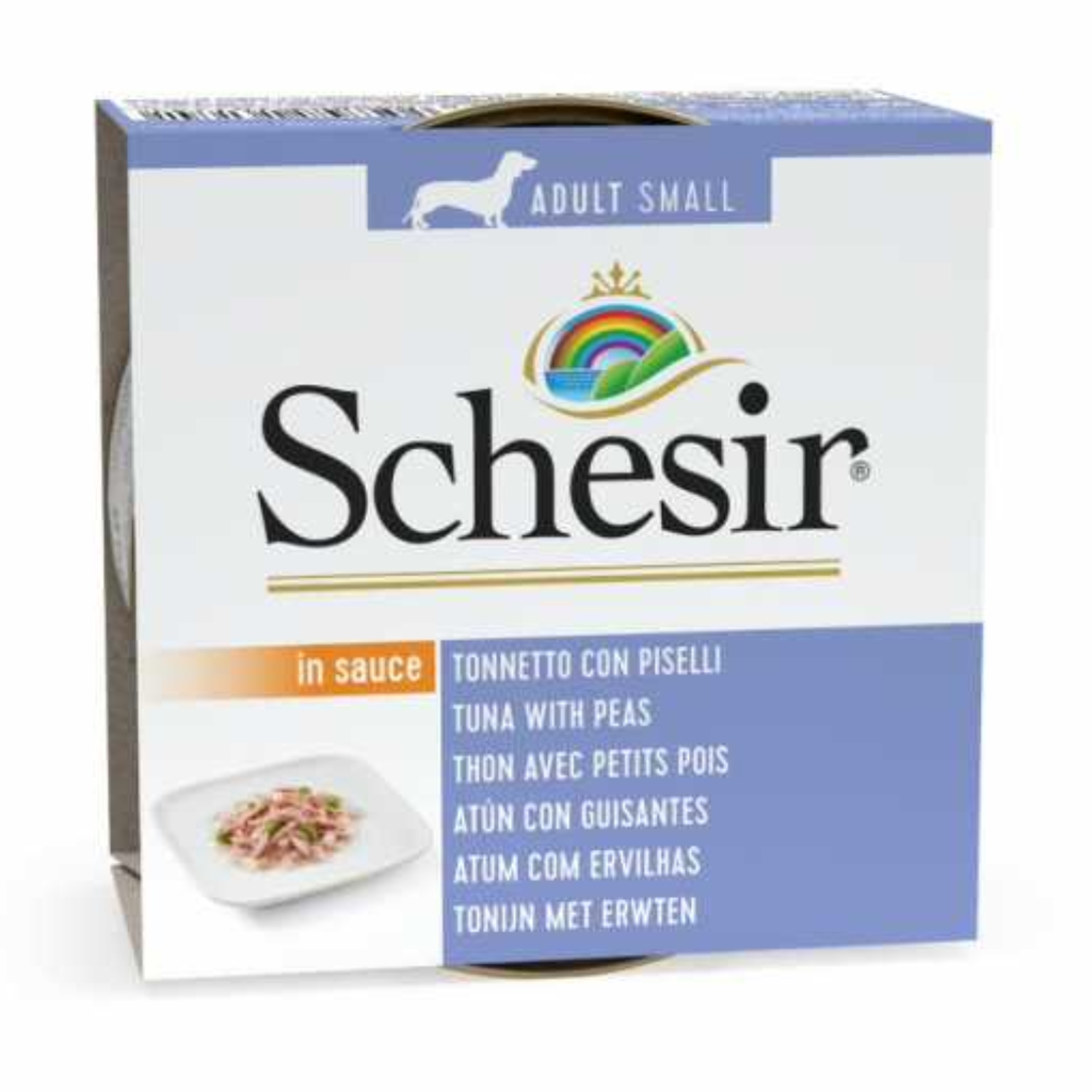 Schesir Dog Wet Food Can-Tuna with Peas-(Min Order 7x85g