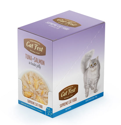 Cat Fest Tuna With Salmon In Tender Jelly For Cats 70g
