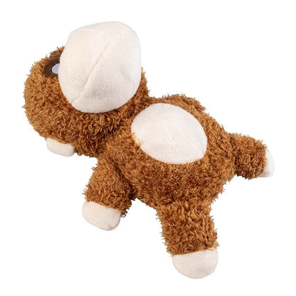 Duvo+ Plush Wildlife Monkey Crackle Dog Toy 22x13x26cm - Brown