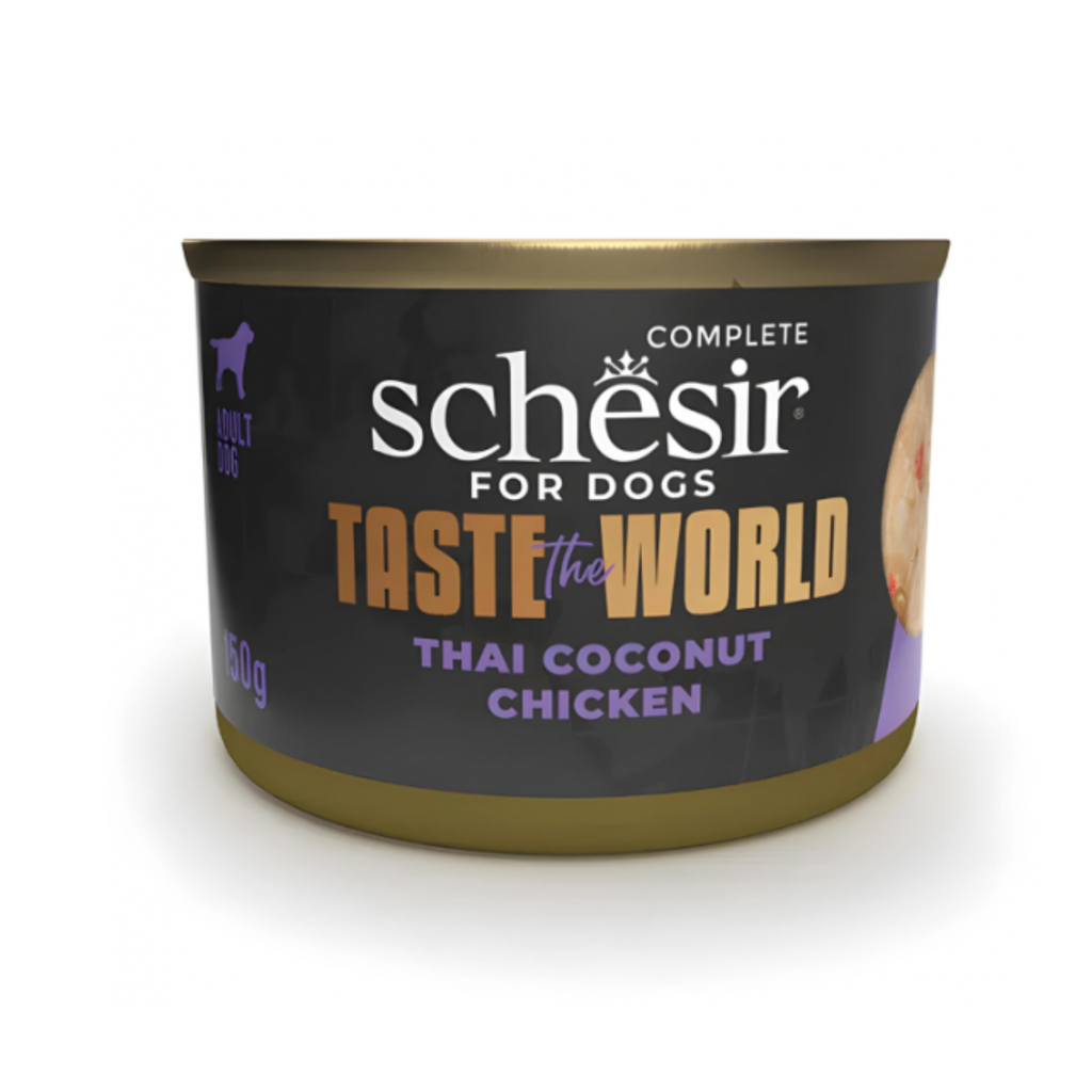 Schesir Taste The World Dog Wholefood - Thai Coconut Chicken 4x150g
