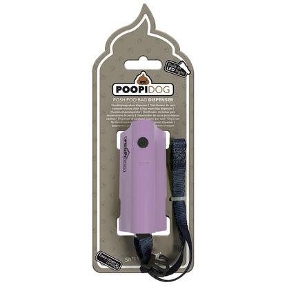 Duvo+ Poopi Dog LED Poo Bag Dispenser (Purple Color)