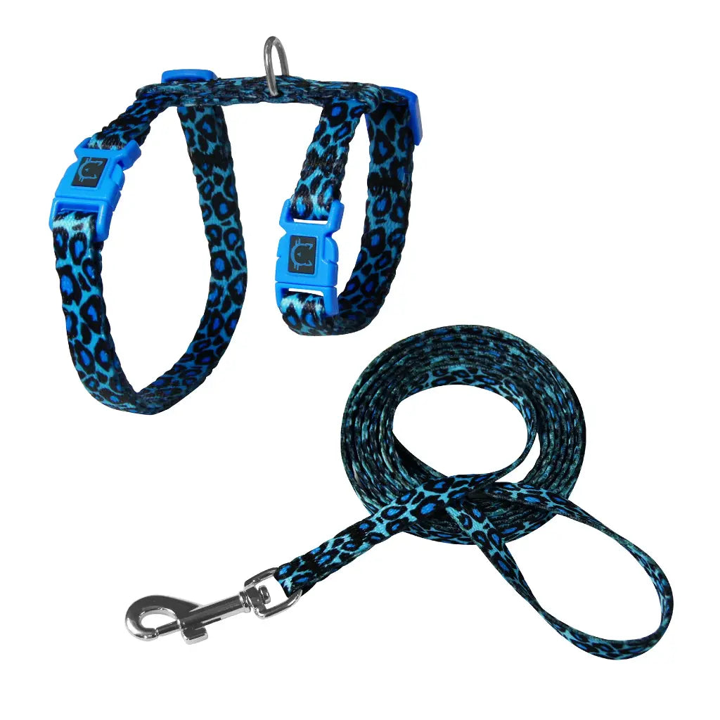 DOCO LOCO Cat Harness + Leash 6ft [Neck1x19-27cm; Chest1x28.5-46cm] O2