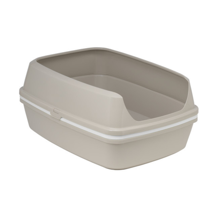 Moderna Lift to Sift -Open Cat Litter Box L 50.2 x W 38 x H 23.7 cm (Grey+White)[Size - L]
