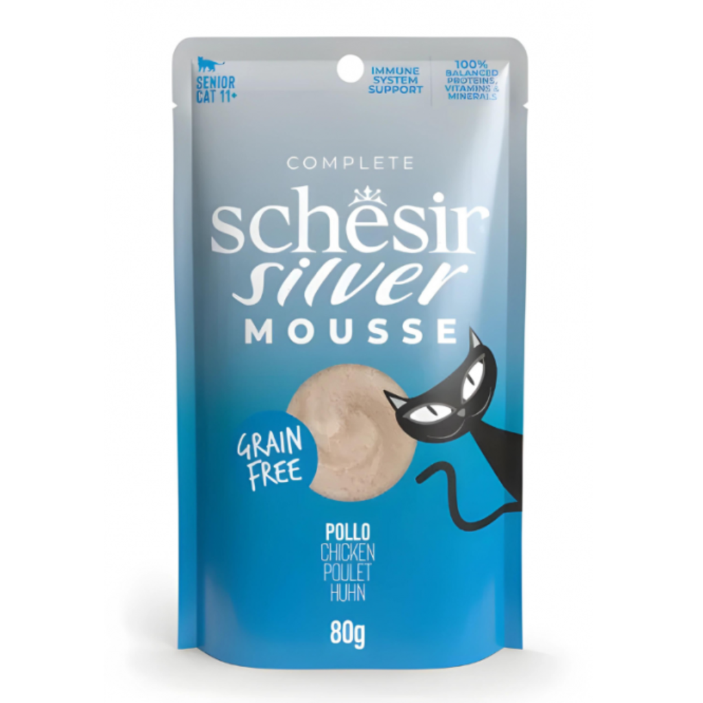 Schesir Silver Mousse Senior Cat - Chicken 6x80g