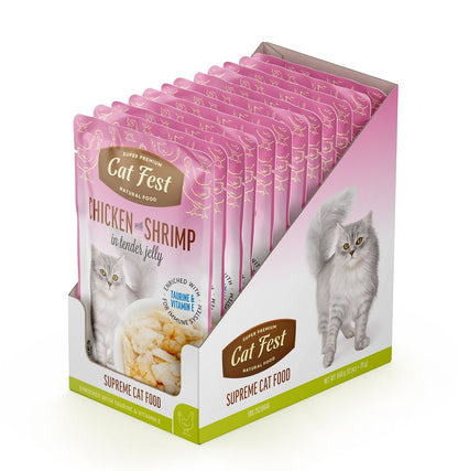 Cat Fest Chicken With Shrimp In Tender Jelly For Cats 70g