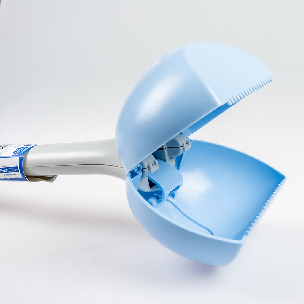 Duvo+ Foldable Poop Scooper Grey/blue 15x11x70cm