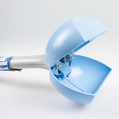 Duvo+ Foldable Poop Scooper Grey/blue 15x11x70cm