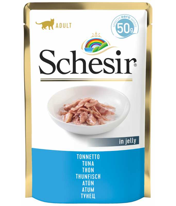 Schesir Cat Pouch-Wet Food Tuna-10x50g