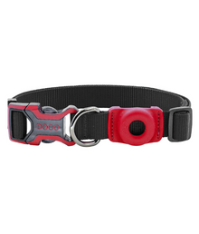 DOCOÂ® AirTag D-ring Collar ATC-23002-01L (2.5 x 45-68cm), Large, Black [Size - L (2.5 x 45-68cm)]