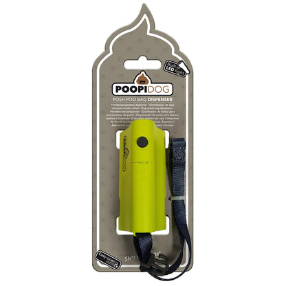 Duvo+ Poopi Dog LED Poo Bag Dispenser (Lime Color)