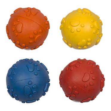 Duvo+ Vinyl Treat Ball Paws Ã˜7.5cm Mixed Colors