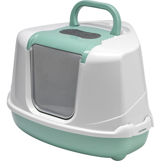 Moderna Flip Corner-Litter Box 56.3 x 44.4 x 36.4 cm-Green