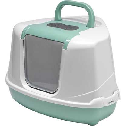 Moderna Flip Corner-Litter Box 56.3 x 44.4 x 36.4 cm-Green
