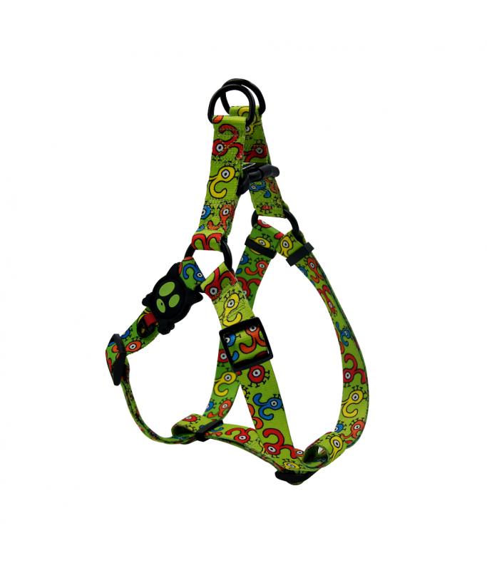 DOCOÂ® LOCO Step-In Harness (DCL202)[Texture - Green Monster, Size - M]