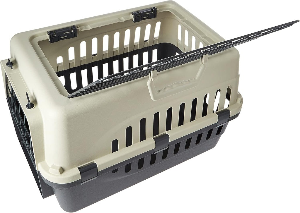 Pet Mode Plastic Pet Carrier Top & Spring Lock Front Door [Dimension - 50 x 35 x 32cm]