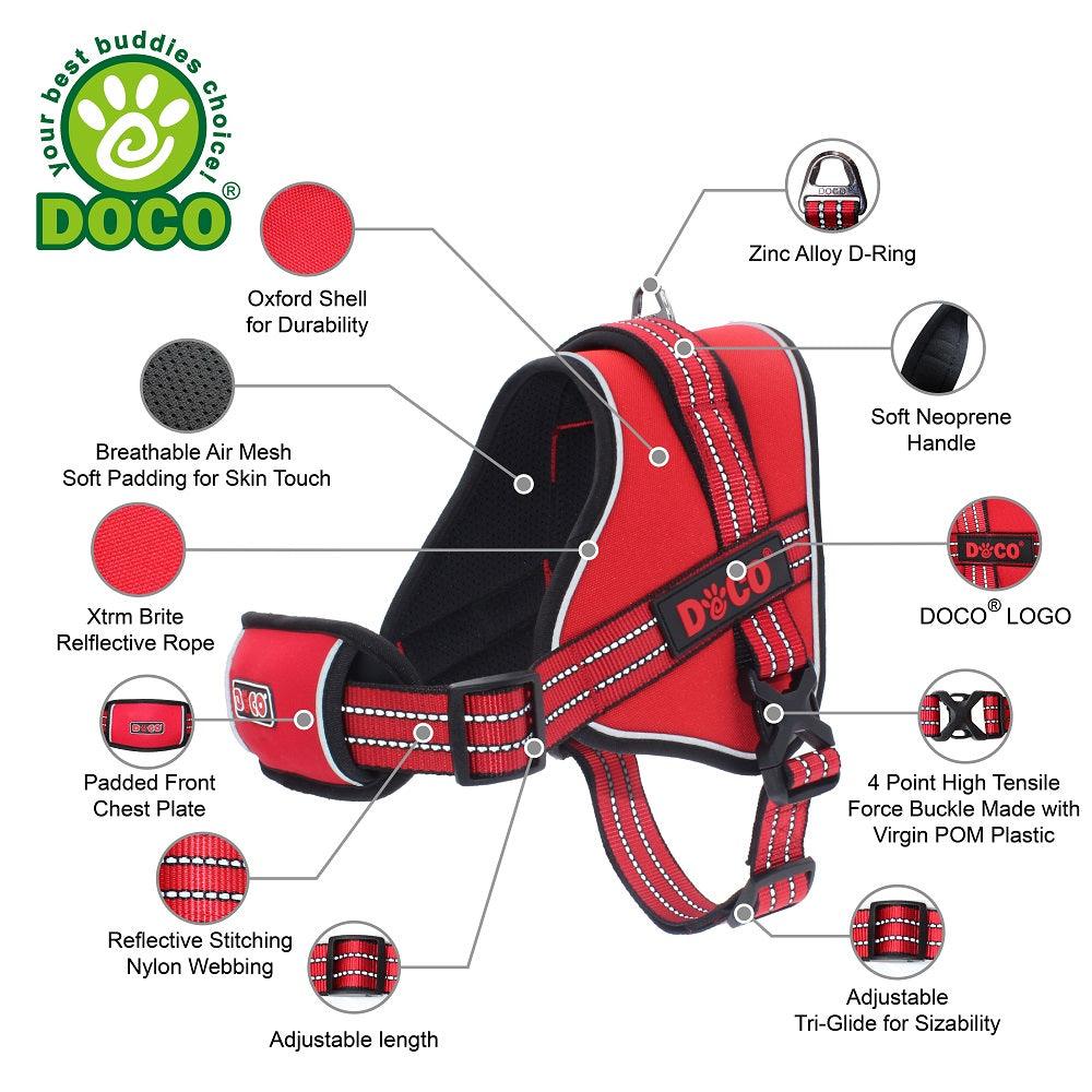 DOCO® VERTEX Power Harness-2.5 x 67-85cm (M)-Black
