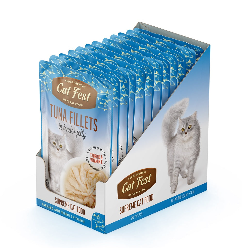 Cat Fest Tuna Fillets In Tender Jelly For Cats 70g