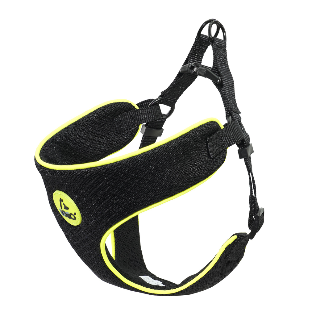 DOCOÂ® Reflective Chest Plate Mesh Free- Walking Harness Small-47 x 50-60cm-Black