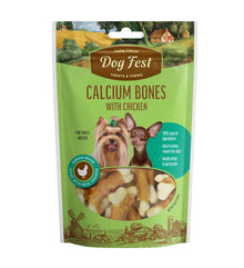 Dog Fest Calcium Bones With Chicken For Mini-Dogs - 55g (1.94oz)[Weight - 55g]