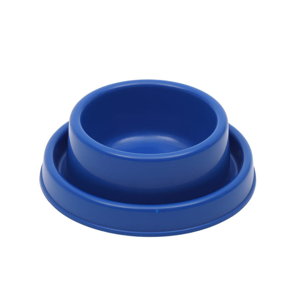 Pet Mode Plastic Dog Bowl 650ml-Blue
