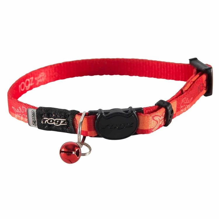 Rogz Reflectocat Red Fish Cat Collar XS