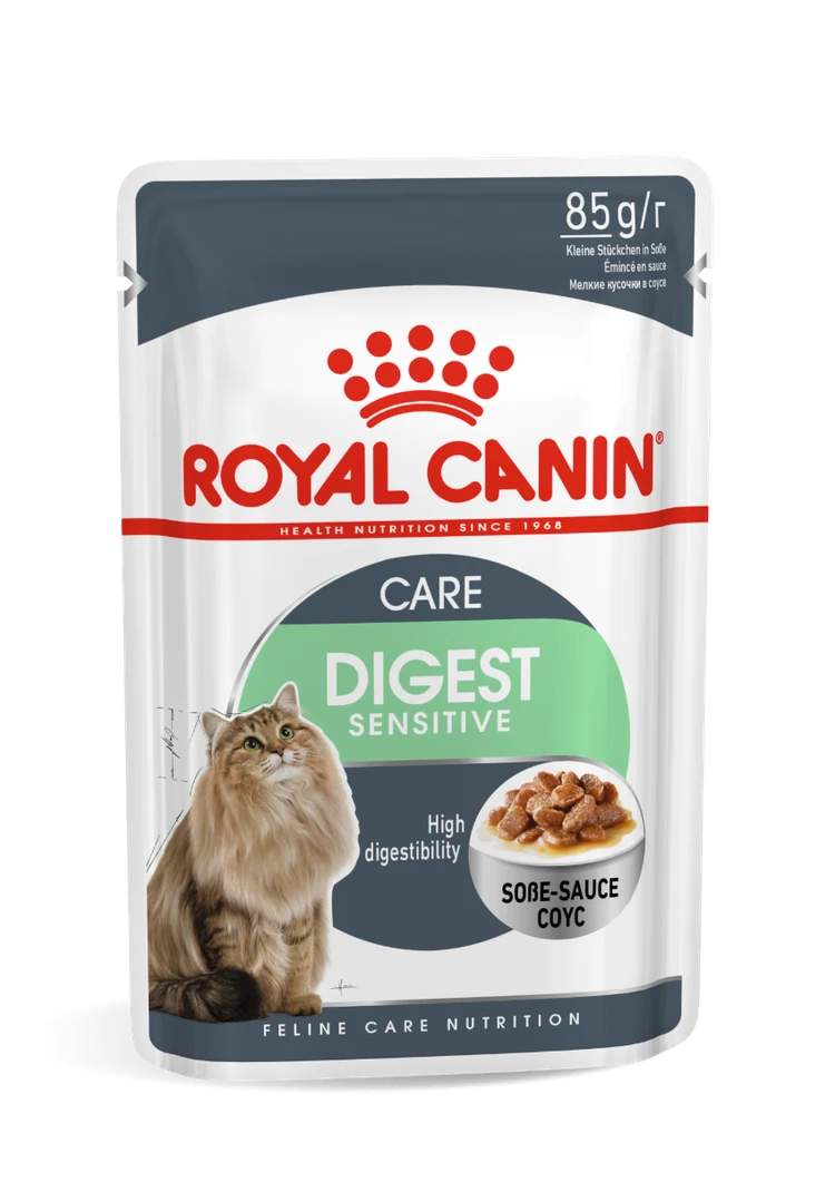 Royal Canin Digest Sensitive Care in Gravy Wet Cat Food 85g Pouch