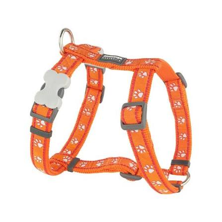 RD Dog Harness Desrt Paws Orange 20mm