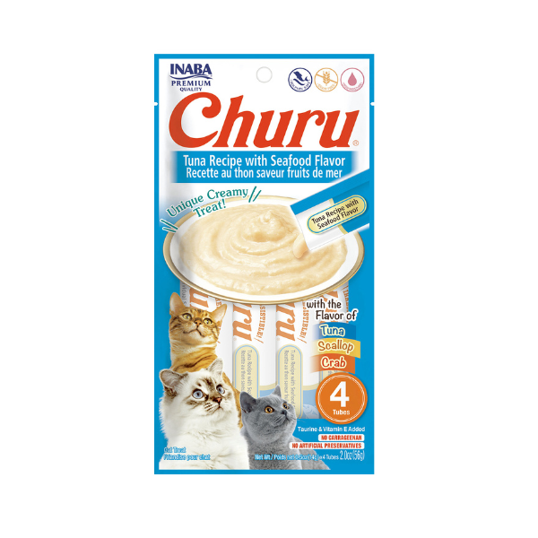 Inaba Churu Tuna Recipe with Seafood Flavor 56G