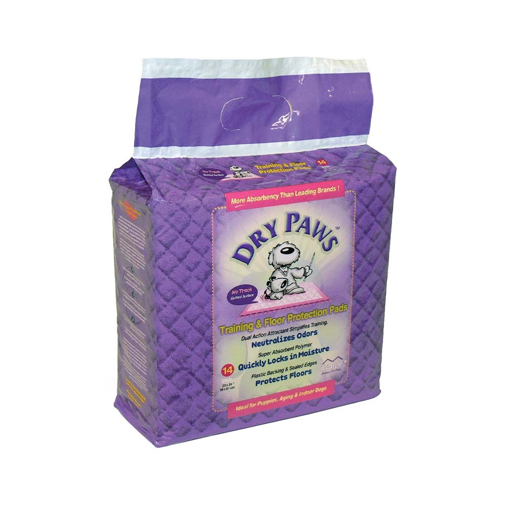 MW Dry Paws SM Pads 14/Bags