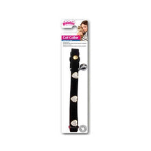 Pawise cat collardiamond heart ,black