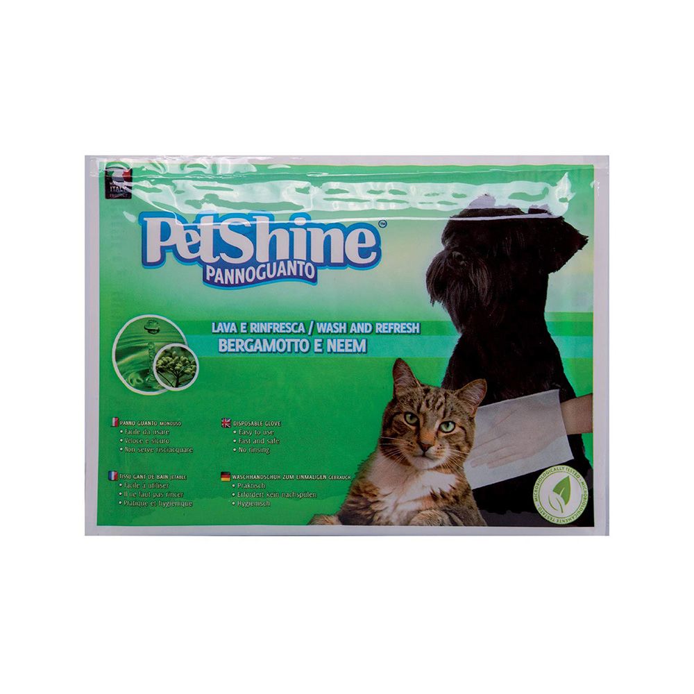 PETSHINE GLOVES BERGAMOTO E NEEM