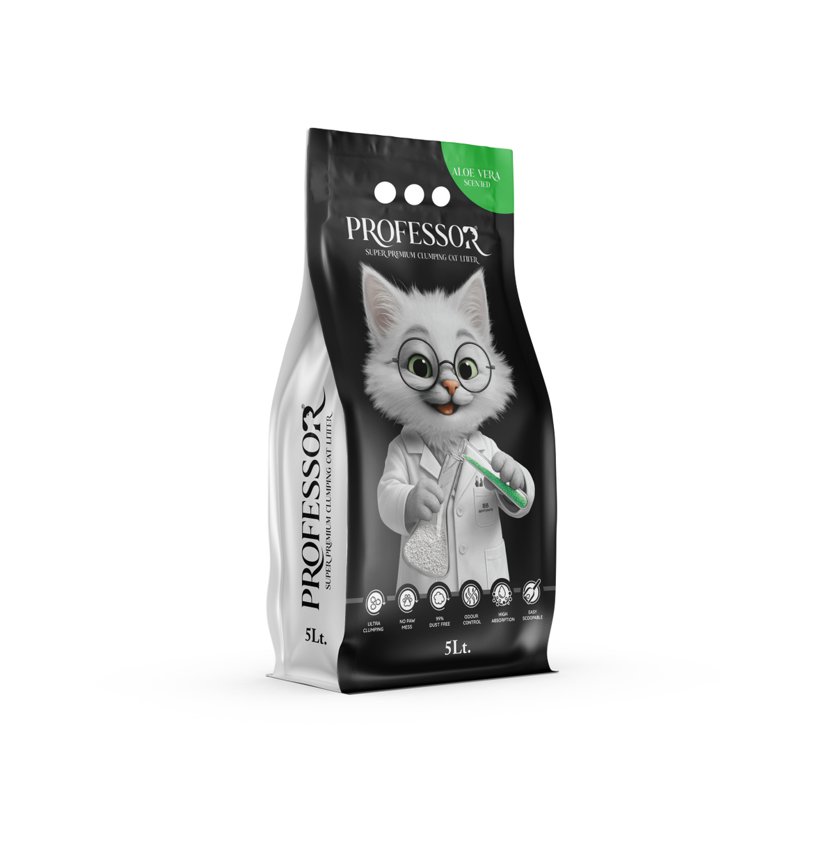 Professor Cat Litter - Aloe Vera - 20L