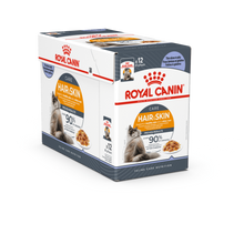 Royal Canin Feline Care Nutrition Hair & Skin Jelly (Wet Food - Pouches) 12 x 85 g