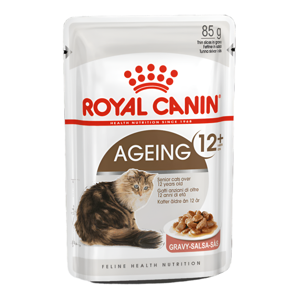 Royal Canin Feline Health Nutrition Ageing 12+ Jelly (Wet Food - Pouches) 12 x 85 g