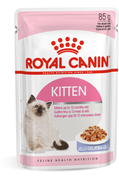 Royal Canin Feline Health Nutrition Kitten Jelly (Wet Food - Pouches) 12 x 85 g