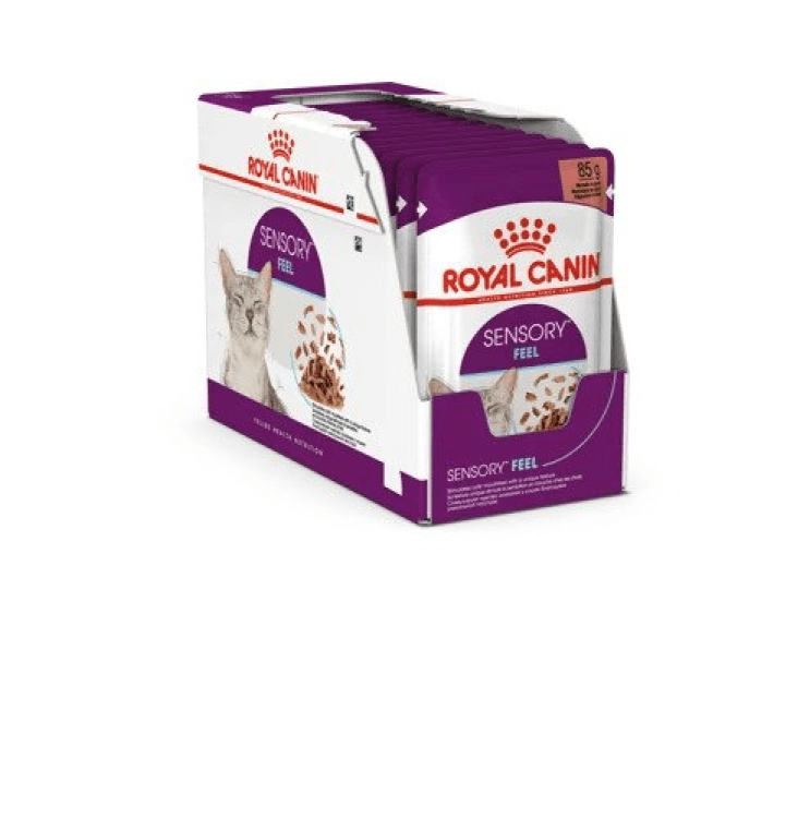 Royal Canin Feline Health Nutrition Sensory Feel Gravy (Wet Food - Pouches) 12 x 85 g