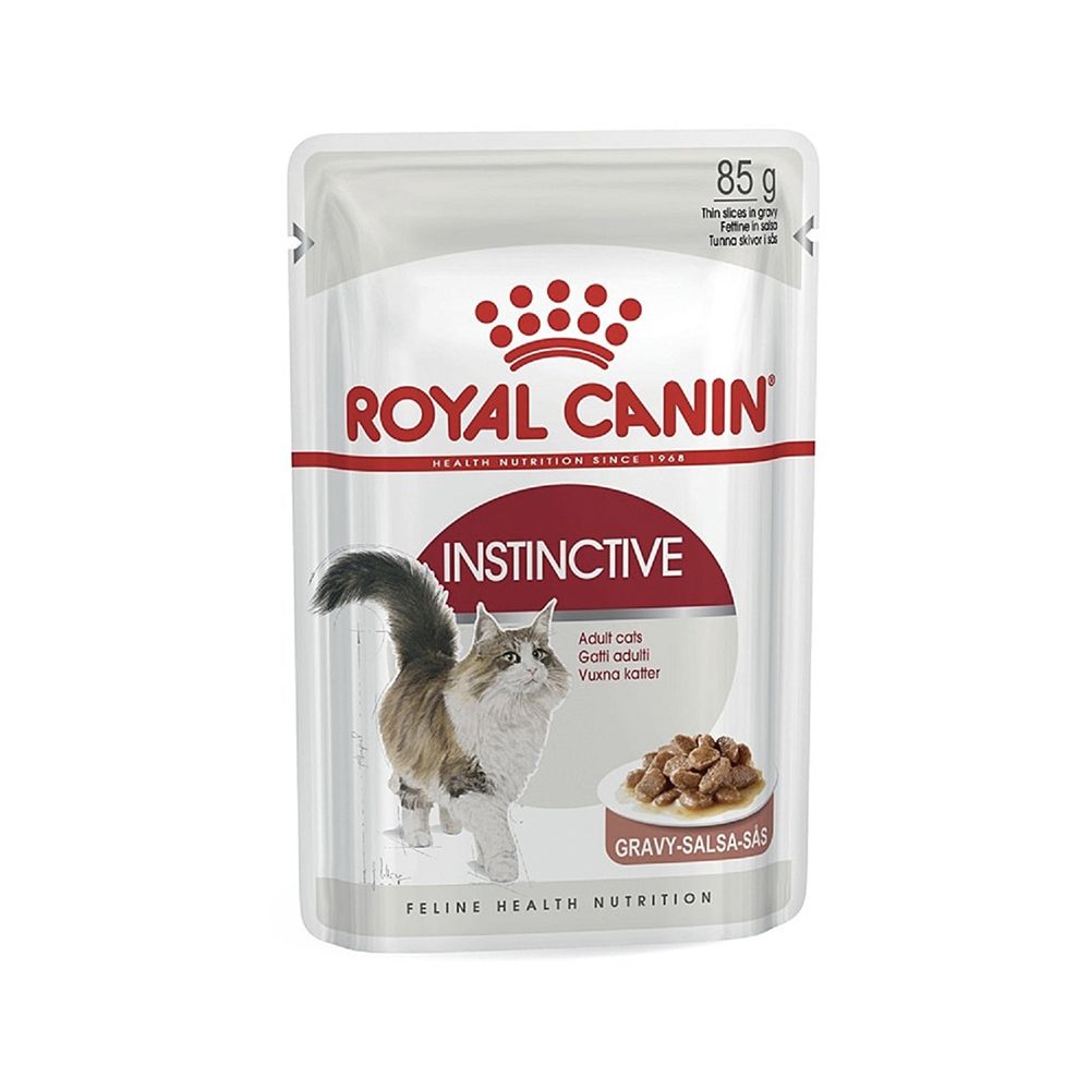 Royal Canin Feline Health Nutrition Instinctive Adult Cats Gravy Wet Food - 85G