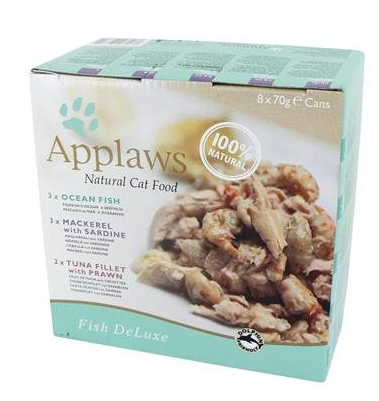Applaws Fish Deluxe Adult Wet Cat Food 8 x 70g Tin