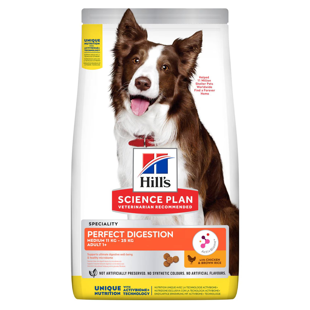 HillÃƒÆ’Ã‚Â¢ÃƒÂ¢Ã¢â‚¬Å¡Ã‚Â¬ÃƒÂ¢Ã¢â‚¬Å¾Ã‚Â¢s Science Plan Perfect Digestion Medium Adult 1+ Dog Food with Chicken and Brown Rice (14kg)