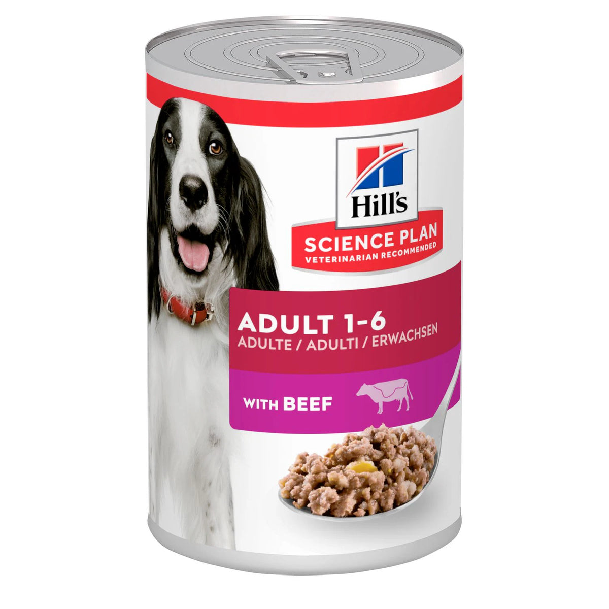 HillÃƒÆ’Ã‚Â¢ÃƒÂ¢Ã¢â‚¬Å¡Ã‚Â¬ÃƒÂ¢Ã¢â‚¬Å¾Ã‚Â¢s Science Plan  Adult Dog Wet Food with Beef (12x370g)