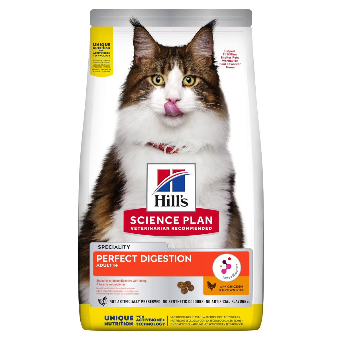 HillÃƒÆ’Ã‚Â¢ÃƒÂ¢Ã¢â‚¬Å¡Ã‚Â¬ÃƒÂ¢Ã¢â‚¬Å¾Ã‚Â¢s Science Plan Perfect Digestion Adult 1+ Cat Food with Chicken & Brown Rice (1.5kg)
