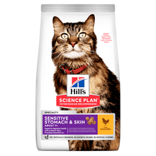 HillÃƒÆ’Ã‚Â¢ÃƒÂ¢Ã¢â‚¬Å¡Ã‚Â¬ÃƒÂ¢Ã¢â‚¬Å¾Ã‚Â¢s Science Plan Sensitive Stomach & Skin Adult Cat Food with Chicken (7kg)