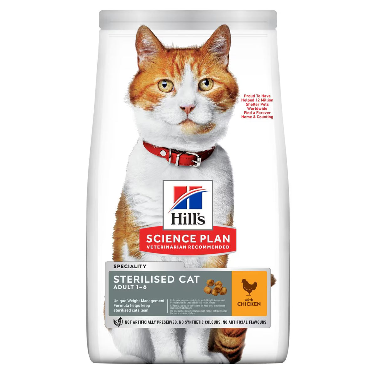 HillÃƒÆ’Ã‚Â¢ÃƒÂ¢Ã¢â‚¬Å¡Ã‚Â¬ÃƒÂ¢Ã¢â‚¬Å¾Ã‚Â¢s Science Plan Sterilised Cat Adult With Chicken (10kg)