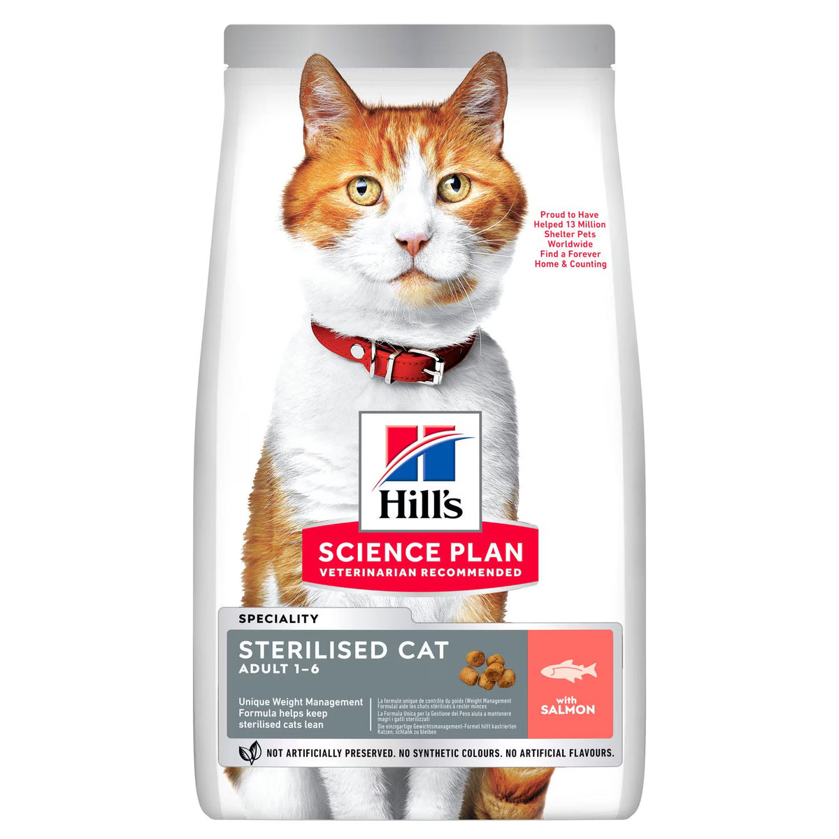 HillÃƒÆ’Ã‚Â¢ÃƒÂ¢Ã¢â‚¬Å¡Ã‚Â¬ÃƒÂ¢Ã¢â‚¬Å¾Ã‚Â¢s Science Plan Sterilised Cat  Adult Cat Food With Salmon (1.5kg)