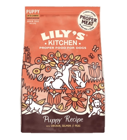 Lily's Kitchen Puppy Recipe with Chicken, Salmon & Peas Dry Food - 7KG
