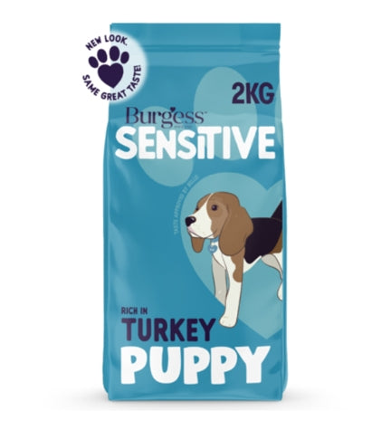 Burgess Sensitive Dry Puppy Food - 2KG