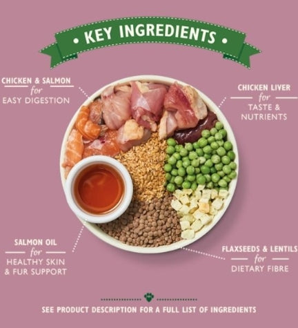 Lily's Kitchen Puppy Recipe with Chicken, Salmon & Peas Dry Food - 2.5KG