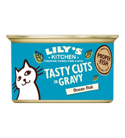 Lily's Kitchen Tasty Cuts Ocean Fish Wet Cat Food - 85G