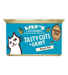 Lily's Kitchen Tasty Cuts Ocean Fish Wet Cat Food - 85G