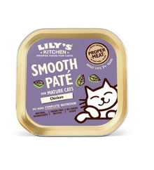 Lily's Kitchen Chicken Pate for Mature Cats Wet Food Box 19x85G